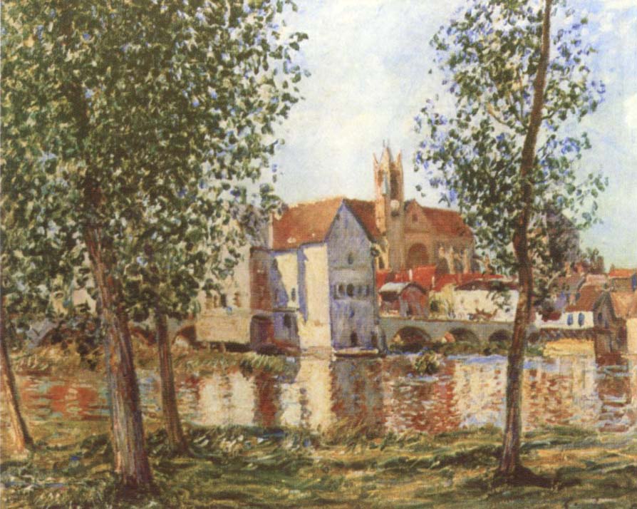 Moret-sur-Loing in Morning Sum